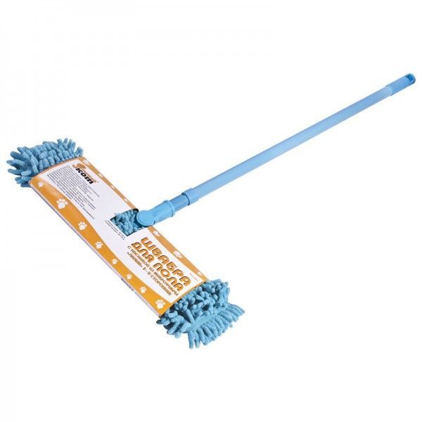 Швабра лапша на липучке МорМ4-эко Рыжий кот