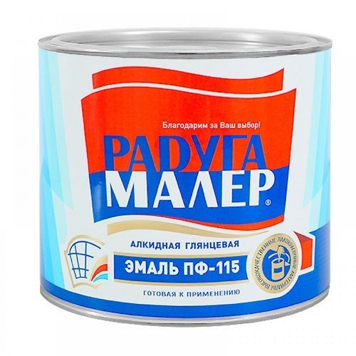 Эмаль ПФ-115 синяя 0,4 кг Радуга