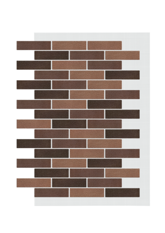 Панель АМК 300 Кирпич шоколад