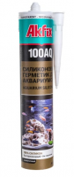 Герметик силиконовый для аквариумов 280мл прозрачный 100AQ Akfix(24)---