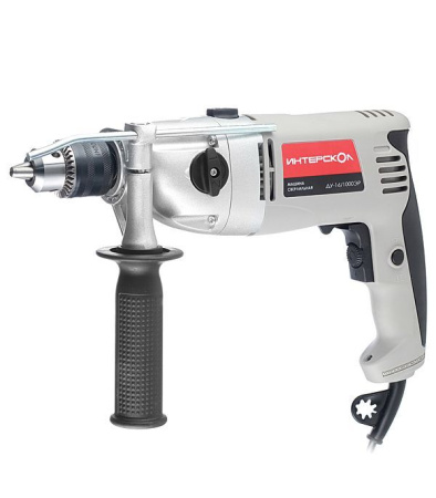 Дрель электрическая ударная 1000Вт 16мм ЗВП ДУ-16/1000ЭР Интерскол---(14)