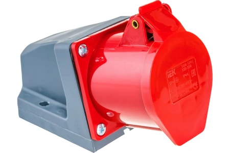 Розетка силовая стационарная 380В ССИ-124 32А IP44 IEK