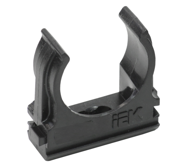 Клипса к трубе гофриров.25 ПНД черная IEK