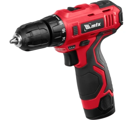 Дрель аккумуляторная 12,0V 10мм Li-ion 1,5Aх2 кейс MCDL-12-02P MTX