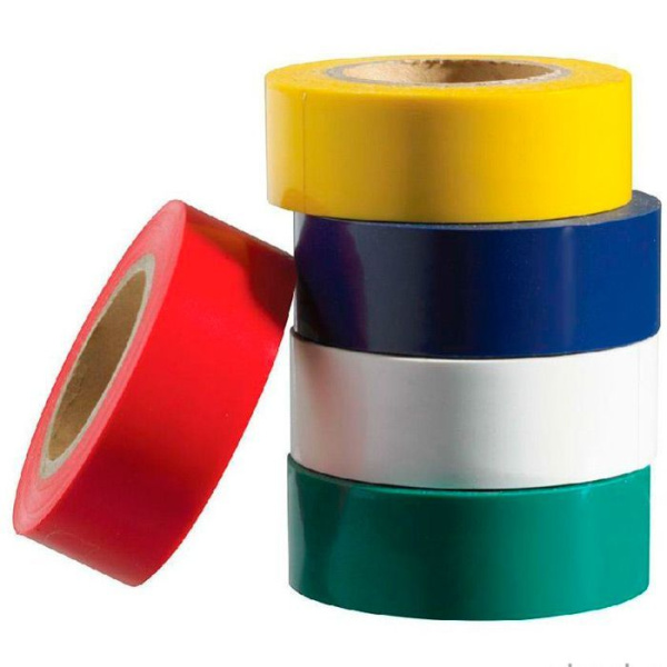 Изолента ПВХ 15ммх10м набор 5шт Klebebander